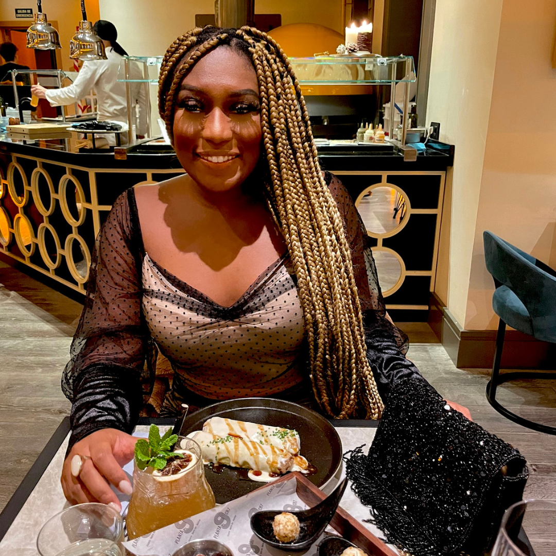 Loisa Beatris at the Pestana CR7 Gran Vía - Pizzeria